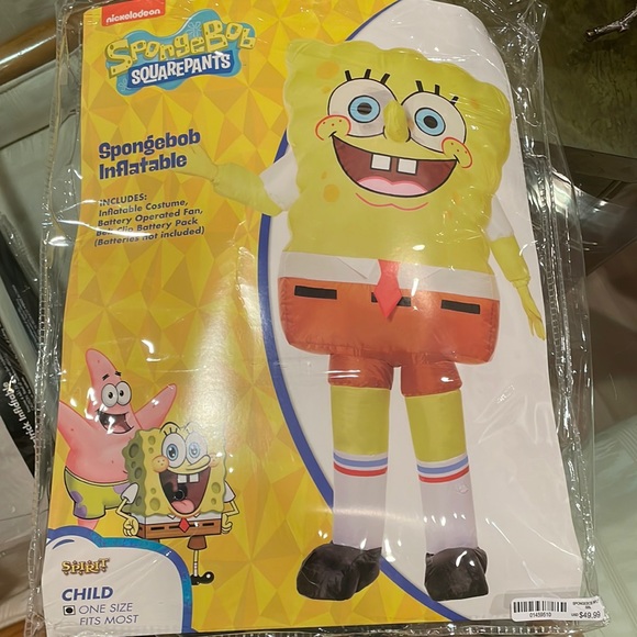 SpongeBob Squarepants Costumes Spongebob Inflatable Costume With